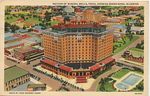 Section of Mineral Wells, TX; Baker Hotel in Center (Front) by C. T. Art-Colortone Post Card