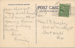 Section of Mineral Wells, TX; Baker Hotel in Center (Back) by C. T. Art-Colortone Post Card