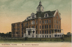 St. Vincent's Sanitarium, Sherman, TX (Front) by Baker Bros. Eng.Co., Omaha, Nebr.
