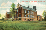 Cotton Belt R.R. Hospital, Texarkana, Arkansas-Texas (Front) by Souvenir Post Card Co.
